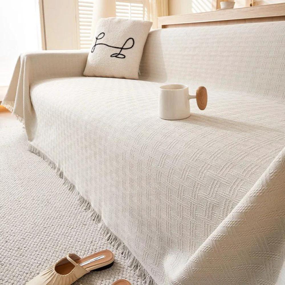 Casa Serene Geometric Sofa Cover by Casa & Beyond