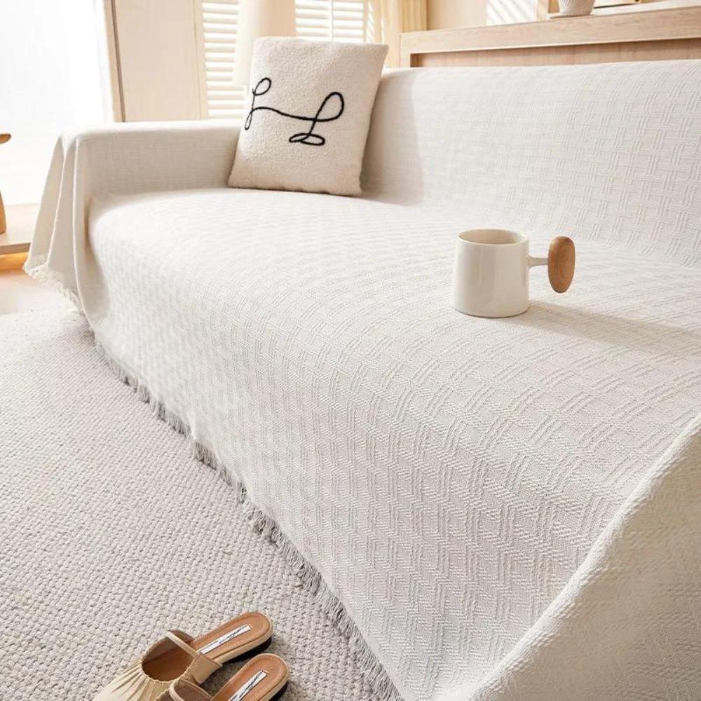 Casa Serene Geometric Sofa Cover by Casa & Beyond