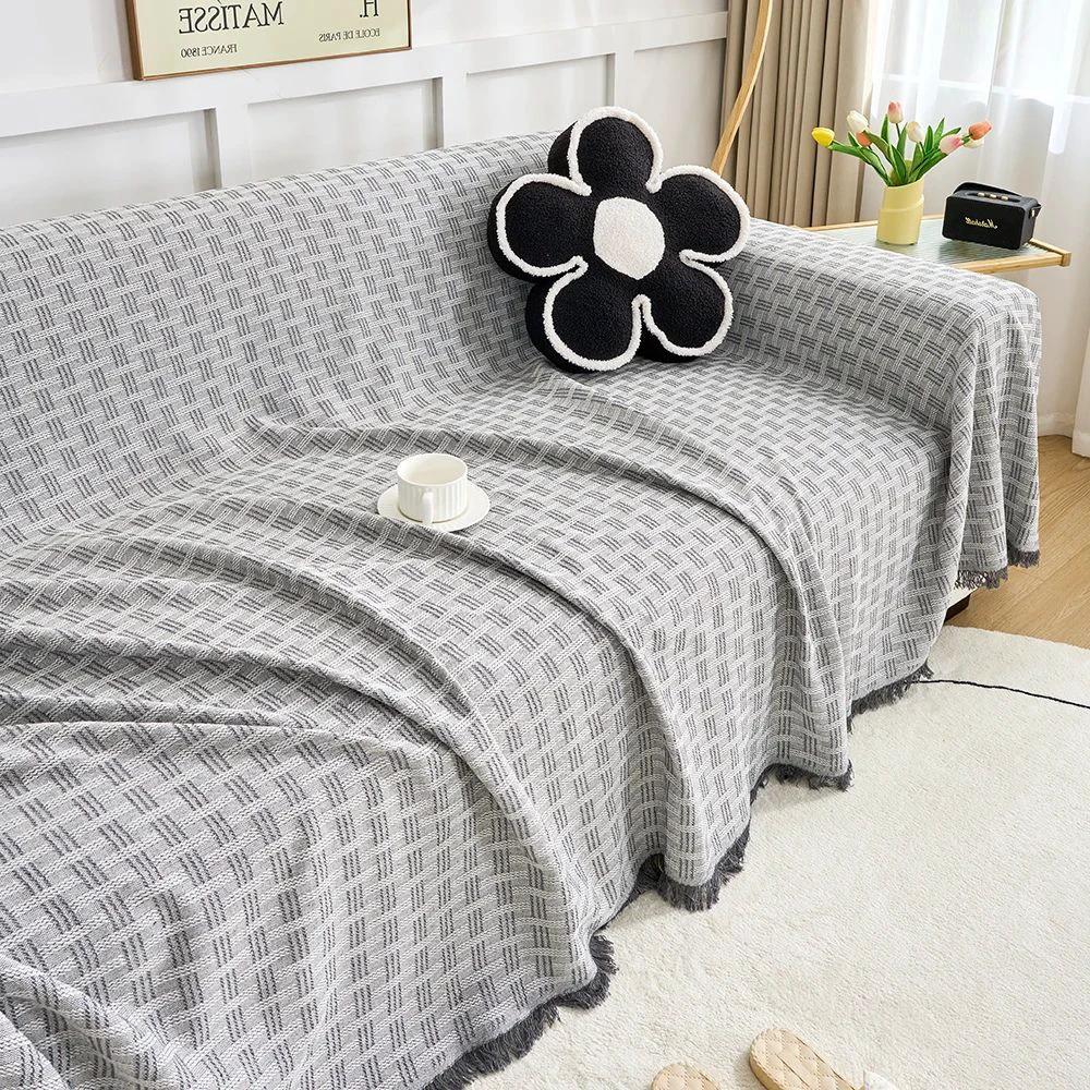 Casa Serene Geometric Sofa Cover by Casa & Beyond