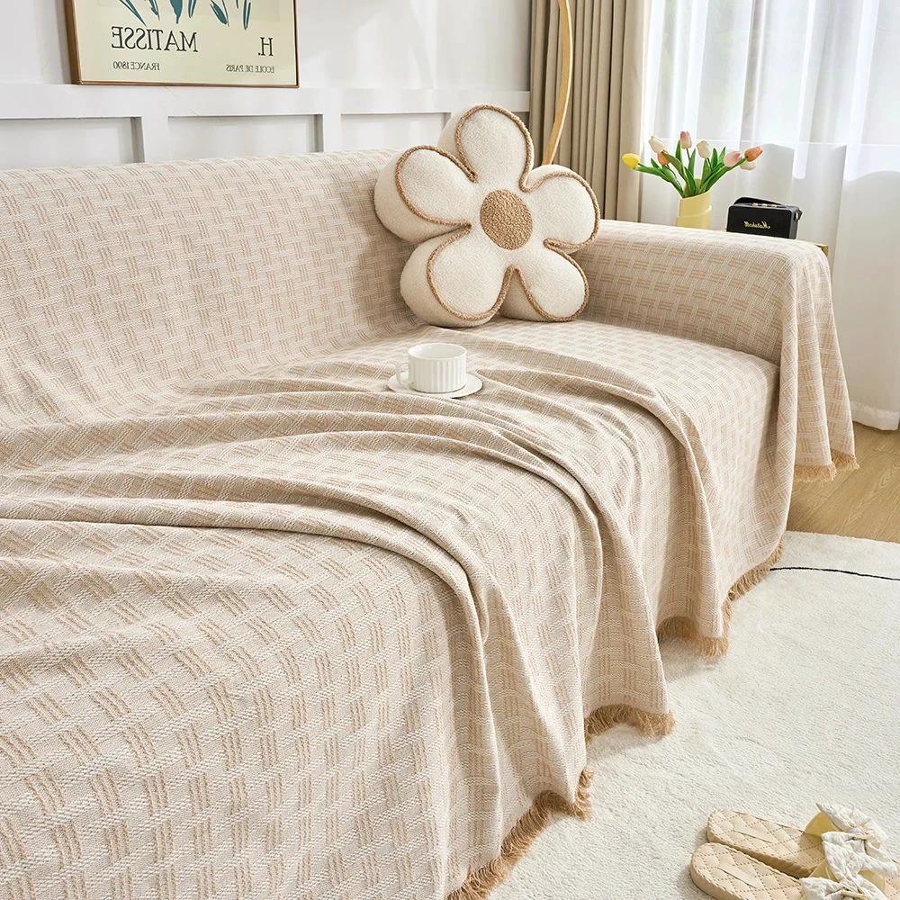 Casa Serene Geometric Sofa Cover by Casa & Beyond