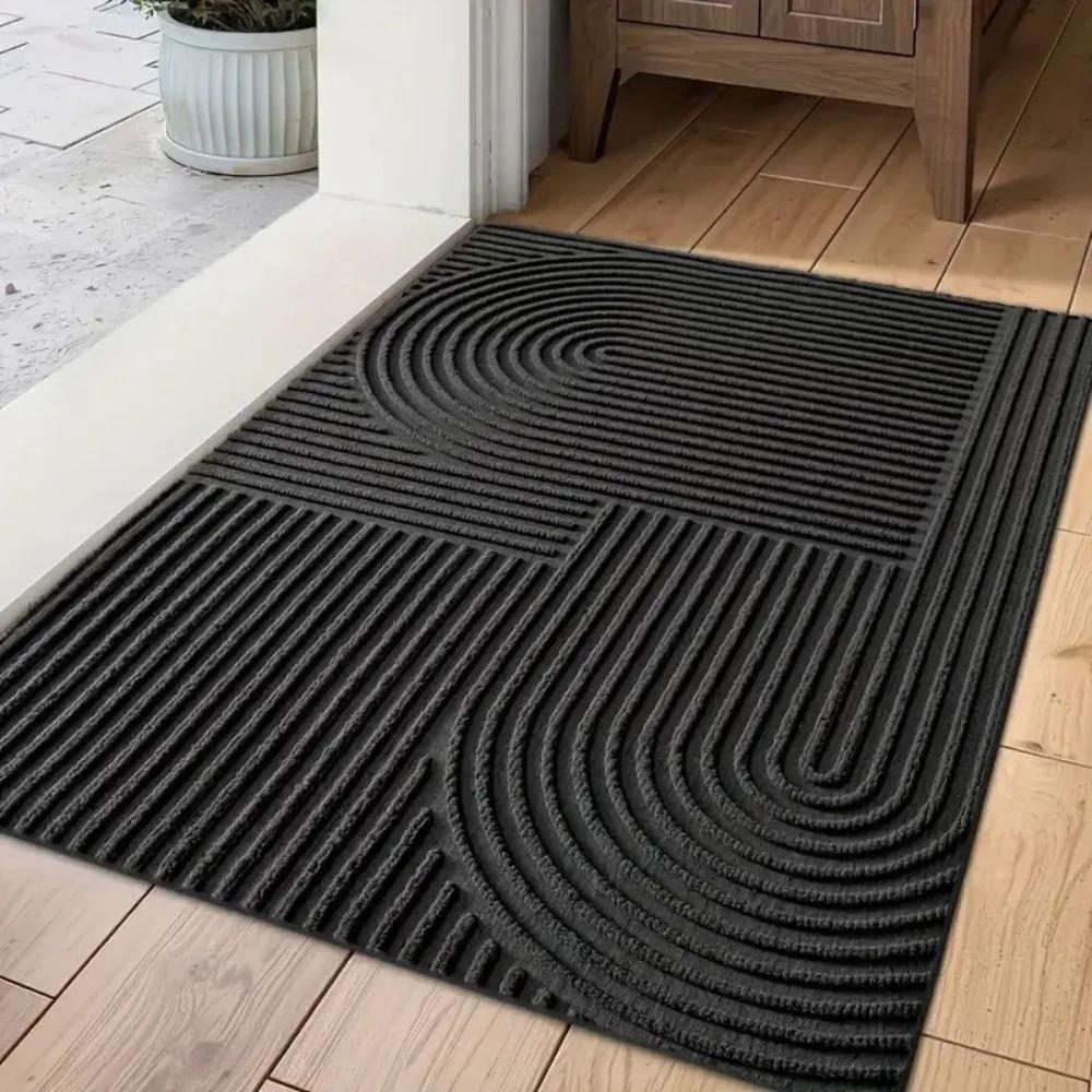 Curved Thread Line Door Mat by Casa & Beyond