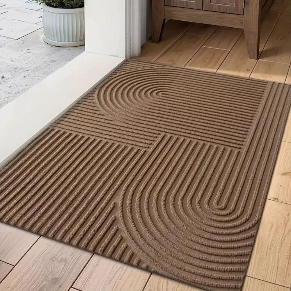 Curved Thread Line Door Mat by Casa & Beyond