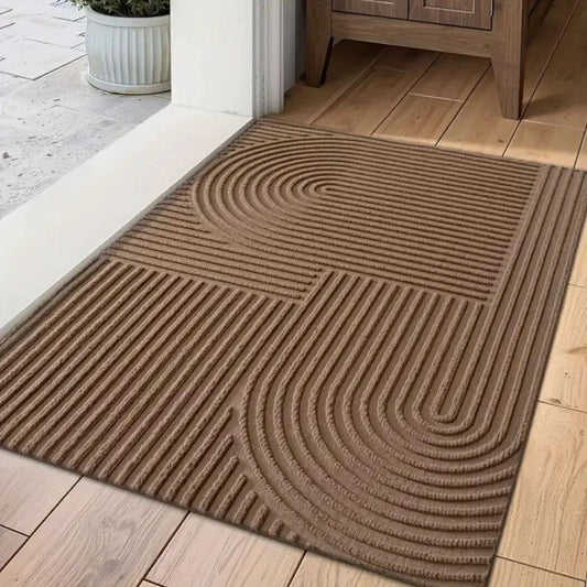 Curved Thread Line Door Mat by Casa & Beyond