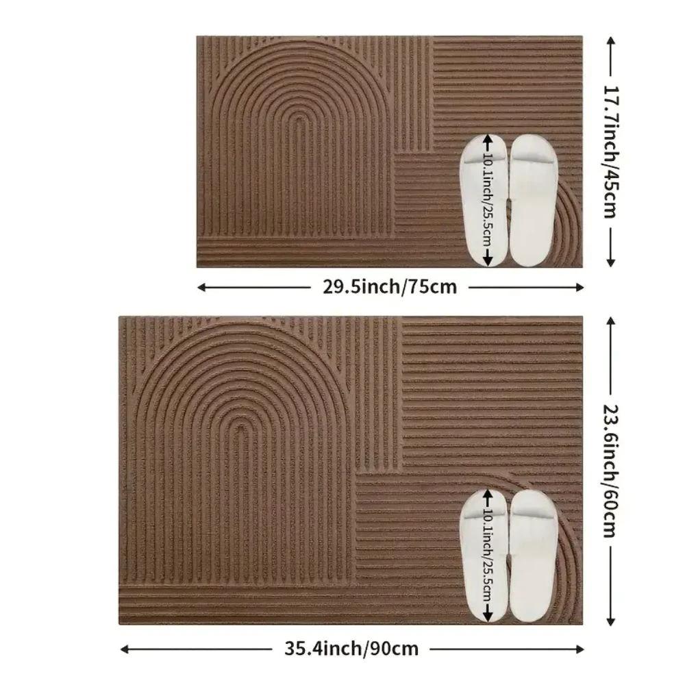 Curved Thread Line Door Mat by Casa & Beyond