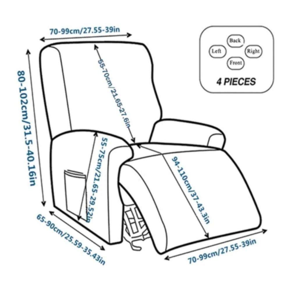 Floral Recliner Sofa Cover by Casa & Beyond