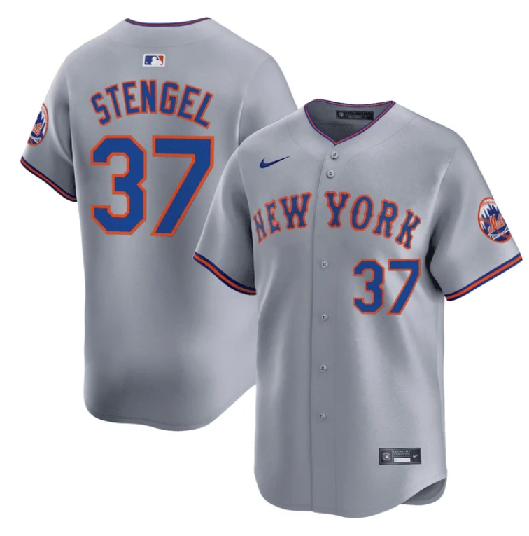 Casey Stengel #37 New York Mets Grey Jersey - All Stitched by My Store