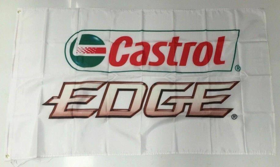 Castrol Banner Flag Wakefield Edge BP Motor Oil Car Workshop Mechanic 3x5ft by flagsjustdoit