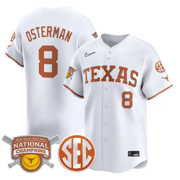 Cat Osterman Jersey #8 Texas Longhorns 2026 Champions Stitched by My Store