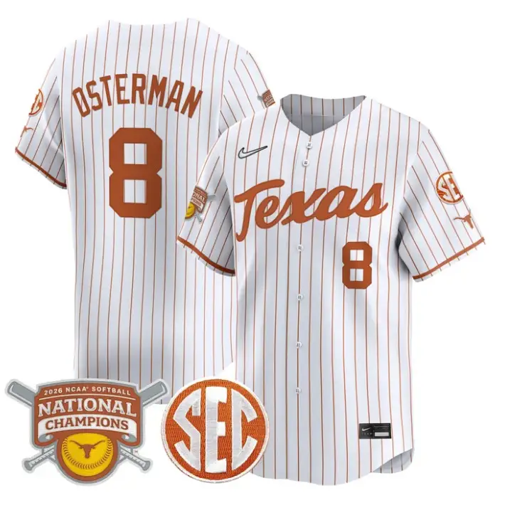 Cat Osterman Jersey #8 Texas Longhorns 2026 Champions Stitched by My Store