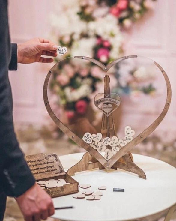 Everlasting Moments heart-shaped guest book Bowlift by Bowlift