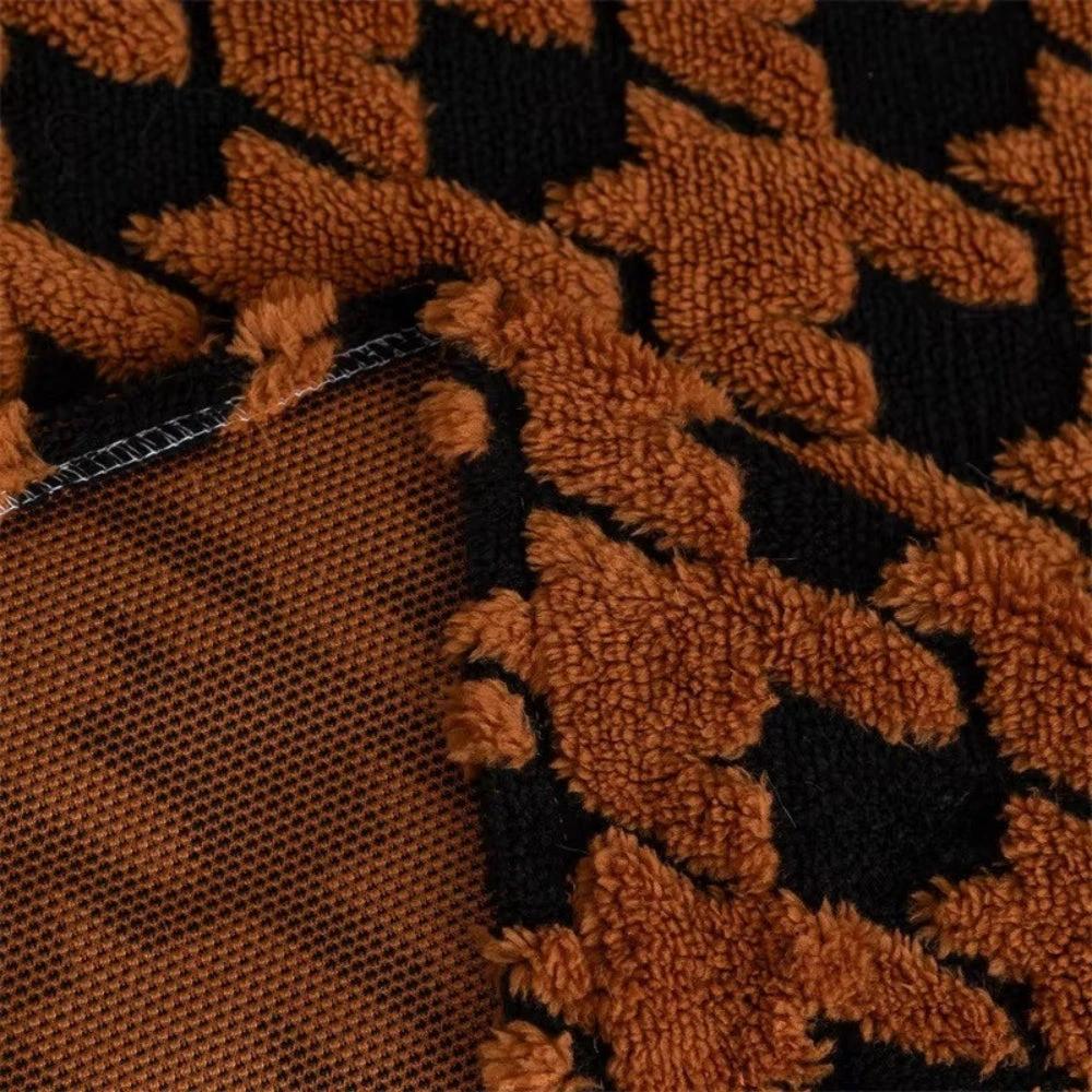 Cavalli Houndstooth Plush Sofa Cover by Casa & Beyond