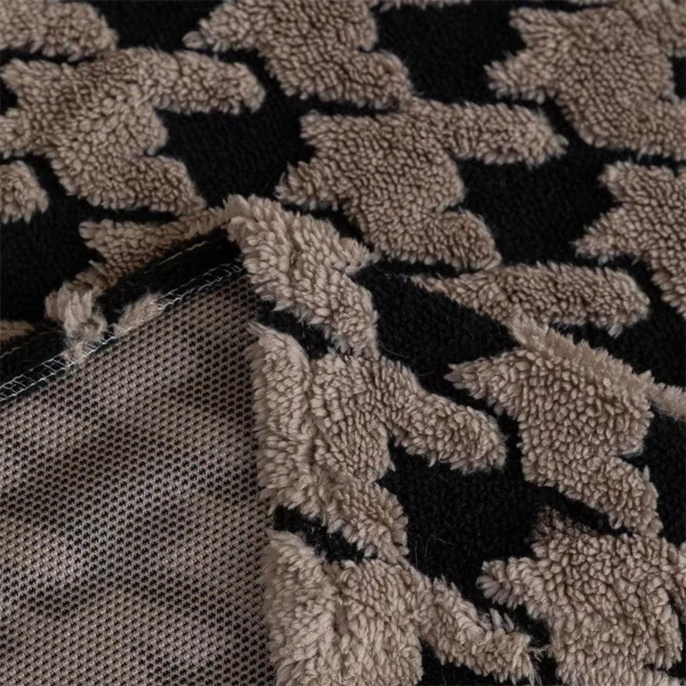 Cavalli Houndstooth Plush Sofa Cover by Casa & Beyond