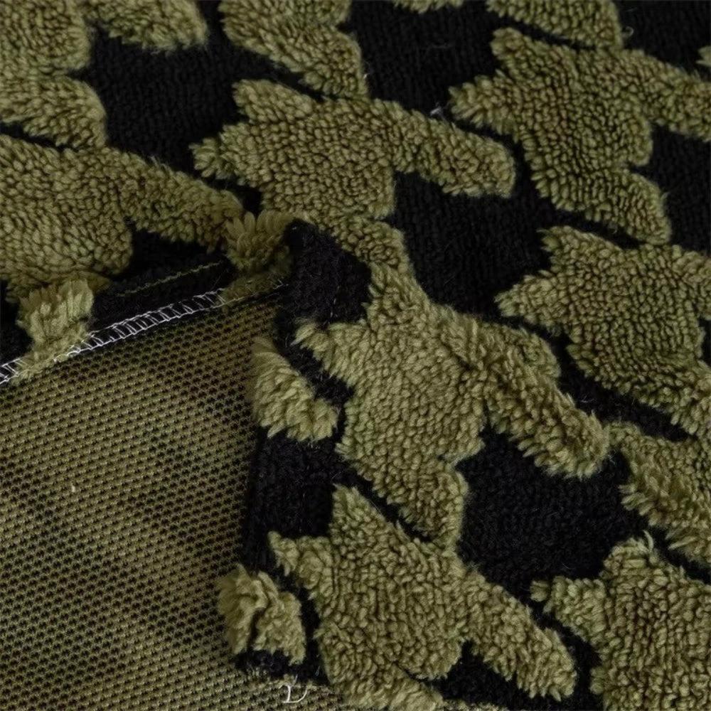 Cavalli Houndstooth Plush Sofa Cover by Casa & Beyond