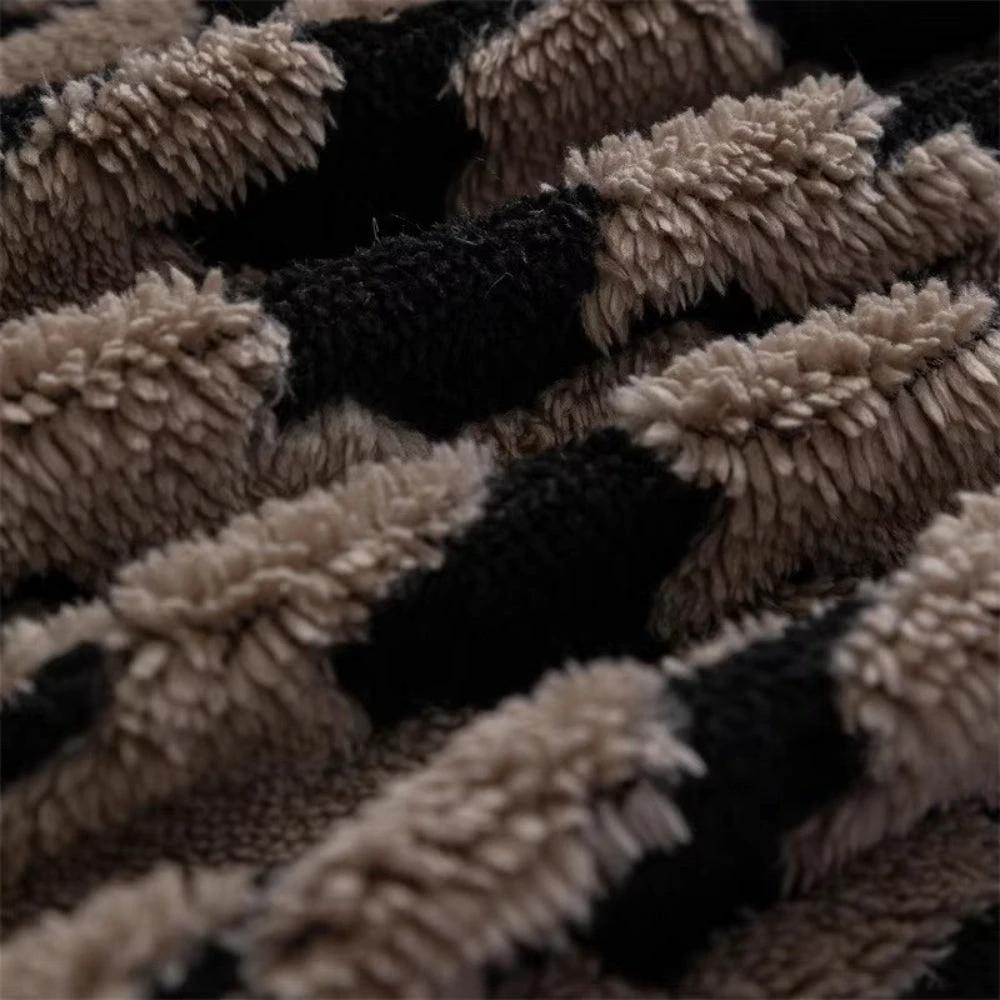 Cavalli Houndstooth Plush Sofa Cover by Casa & Beyond
