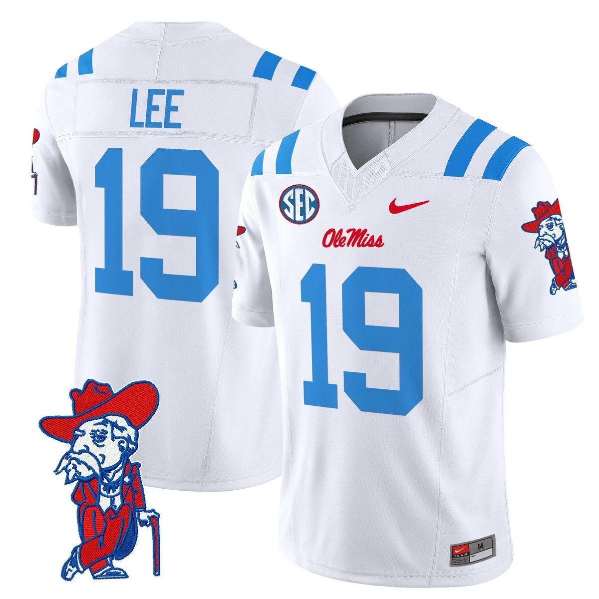 Cayden Lee Jersey #19 Ole Miss Rebels 2025 Limited V2 Stitched White Limited by My Store