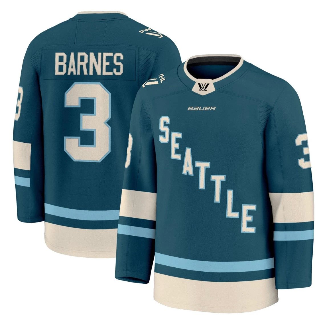 Cayla Barnes Jersey #3 Seattle Torrent 2025 Premium All Stitched by Hockey David