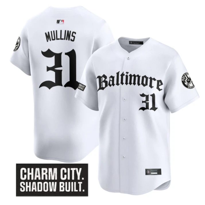 Cedric Mullins Jersey #31 Baltimore Orioles Gothic Harbor Edition White by My Store