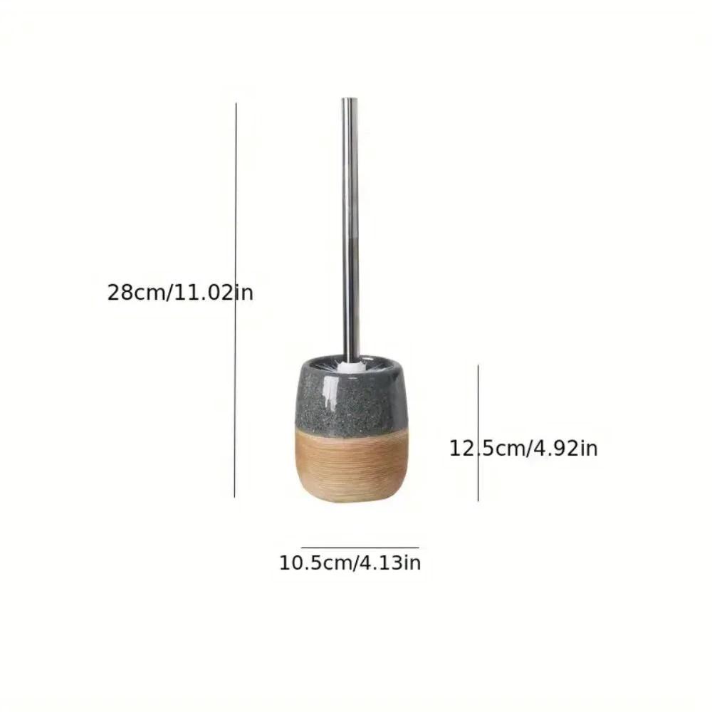 Elegant Bathroom Toilet Brush & Holder Set by Casa & Beyond