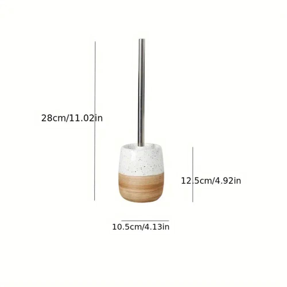 Elegant Bathroom Toilet Brush & Holder Set by Casa & Beyond