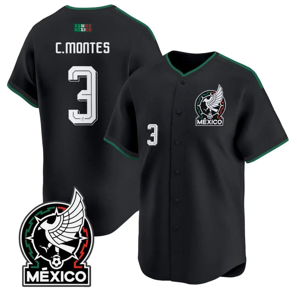 César Montes Jersey #3 Mexico 2026 National Team Vapor Baseball Stitched by My Store