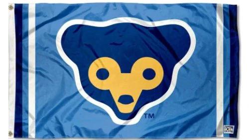 Champions Chicago Cubs Retro 70s Flag 3X5Ft Banner USA Polyester with Brass Grommets by flagsjustdoit