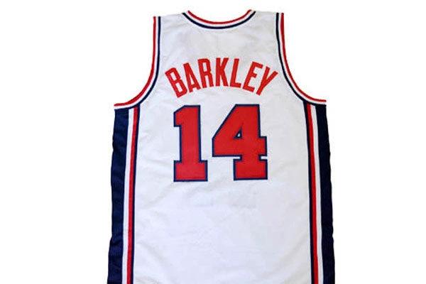 Charles Barkley Jersey #14 Team USA Basketball White by My store basketball