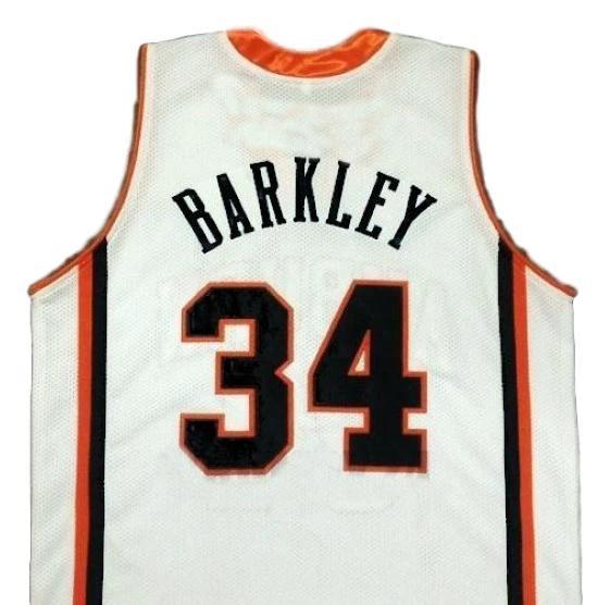 Charles Barkley Jersey #34 College Basketball Sewn White by My store basketball