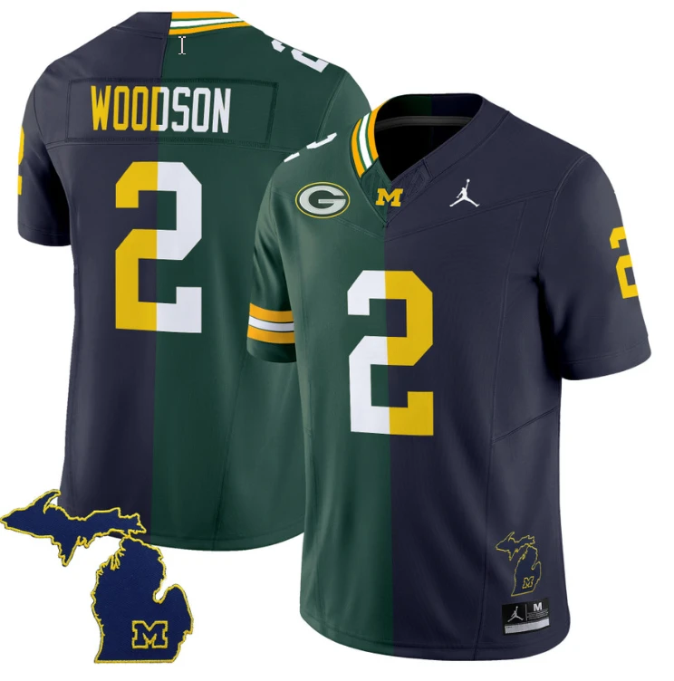 Charles Woodson Jersey #2 Michigan Wolverines Split Vapor Limited Football by NCAA Football Jersey