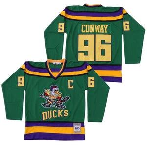 Charlie Conway #96 Mighty Ducks Hockey Jersey by Hockey David