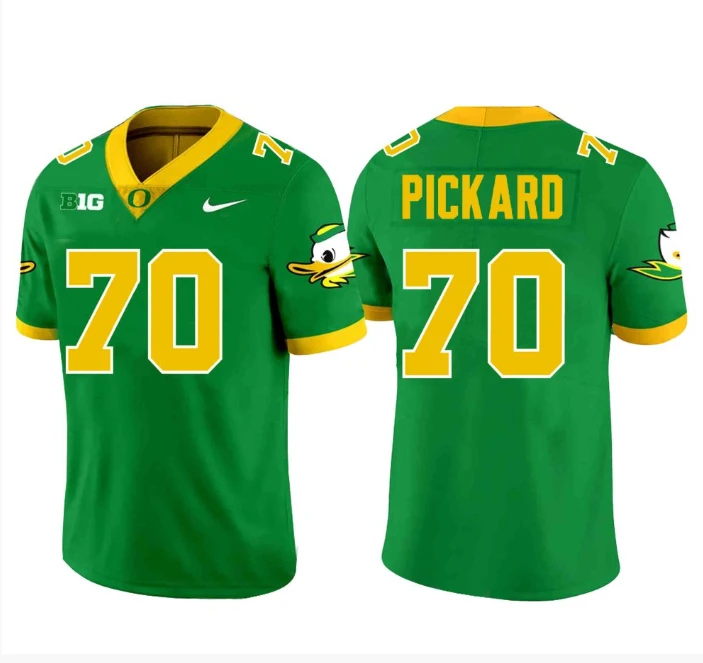 Charlie Pickard Jersey #70 Oregon Ducks Football Green by My Store