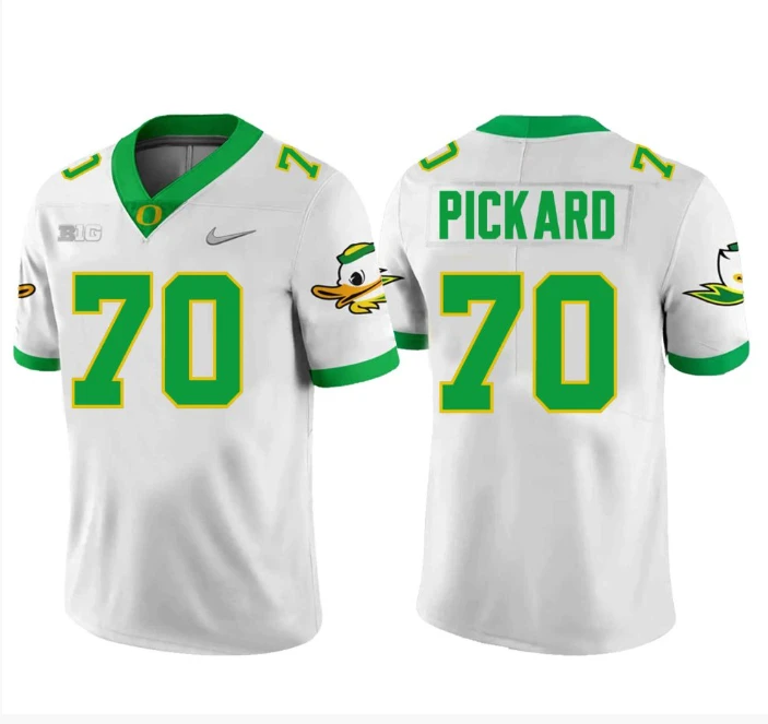 Charlie Pickard Jersey #70 Oregon Ducks Football White by My Store