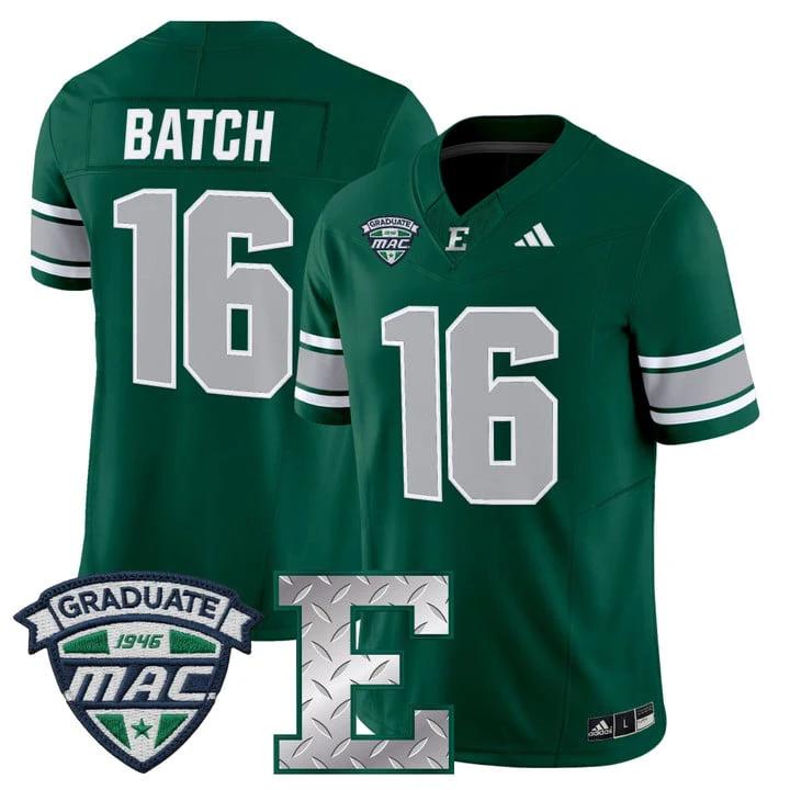 Charlie Batch Jersey #16 Eastern Michigan Eagles 2025 Limited Stitched by My Store NCAA Football Jerseys