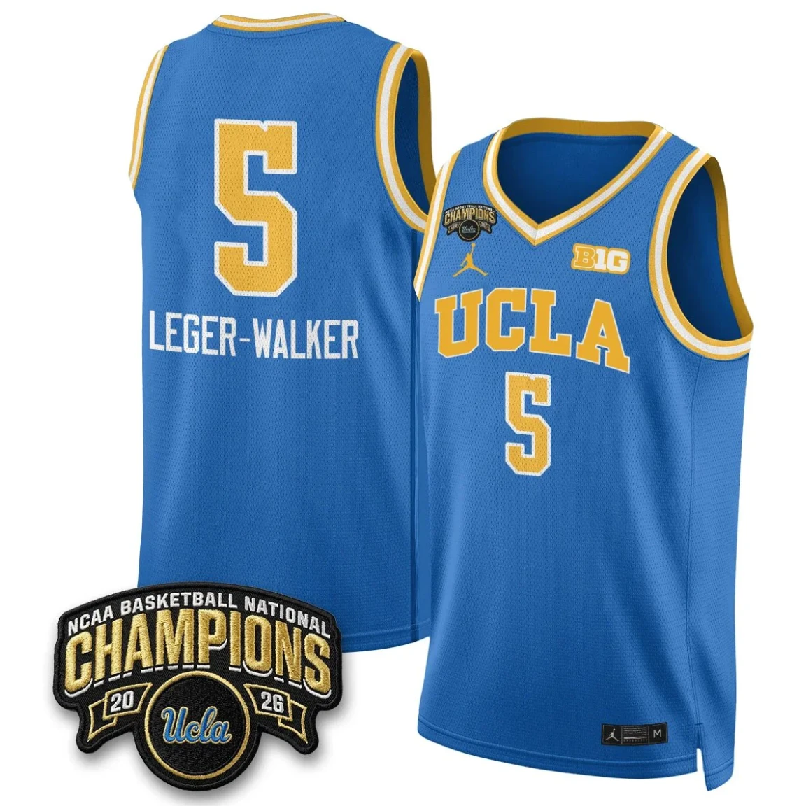 Charlisse Leger-Walker Jersey #5 UCLA Basketball Champion 2026 Stitched by My store basketball