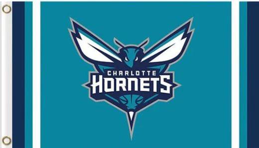 Charlotte Hornets Basketball Custom US Flag 3X5Ft Polyester Banner USA Digital Print by flagsjustdoit