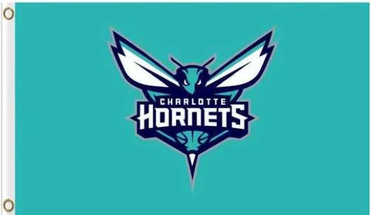 Charlotte Hornets Sport Basketball Custom US Flag 3X5Ft Polyester Banner USA Digital Print by flagsjustdoit