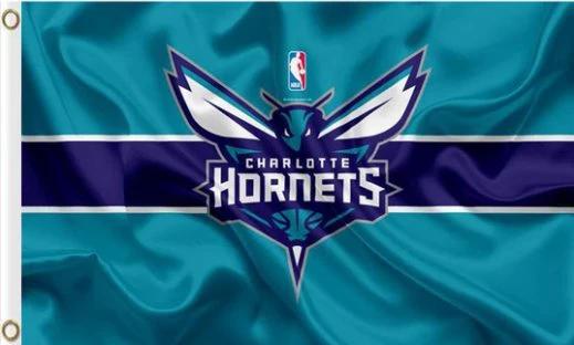Charlotte Hornets Sport Custom US Flag 3X5Ft Polyester Banner USA Digital Print by flagsjustdoit