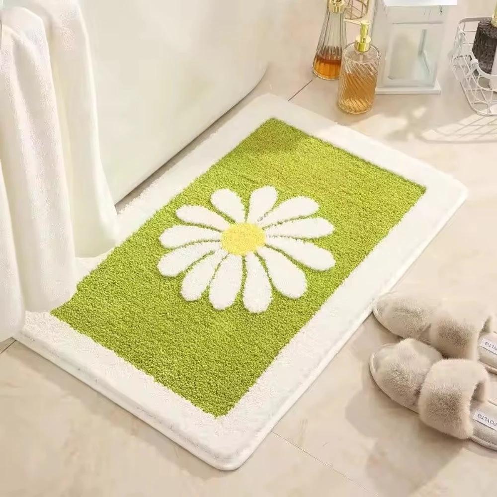 Charming Daisy Bloom Bath Mat by Casa & Beyond