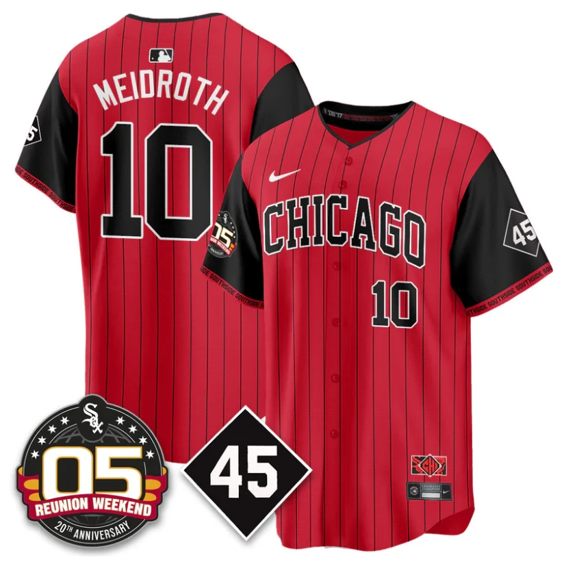 Chase Meidroth Jersey #10 Chicago White Sox 2025 Reunion Weekend City Connect by My Store