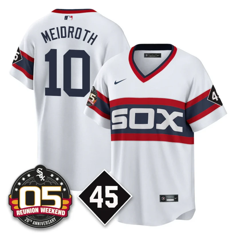 Chase Meidroth Jersey #10 Chicago White Sox 2025 Reunion Weekend Cooperstown by My Store