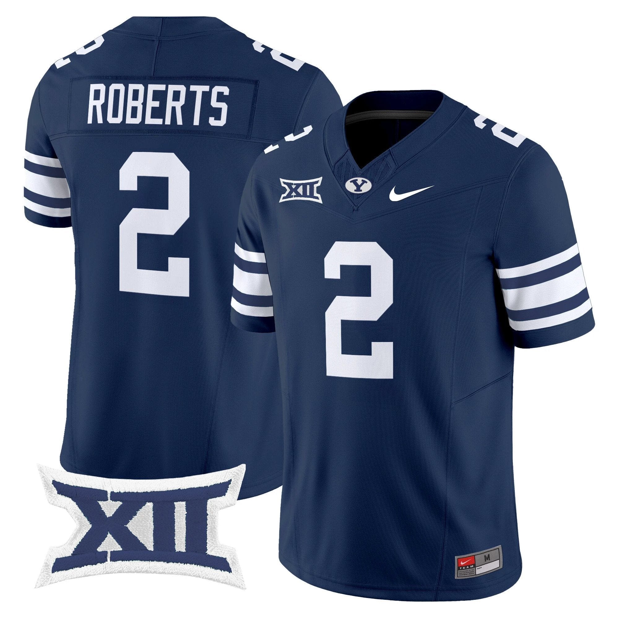 Chase Roberts Jersey #2 BYU Cougars 2025 Vapor Limited Stitched Navy by NCAA Football Jersey