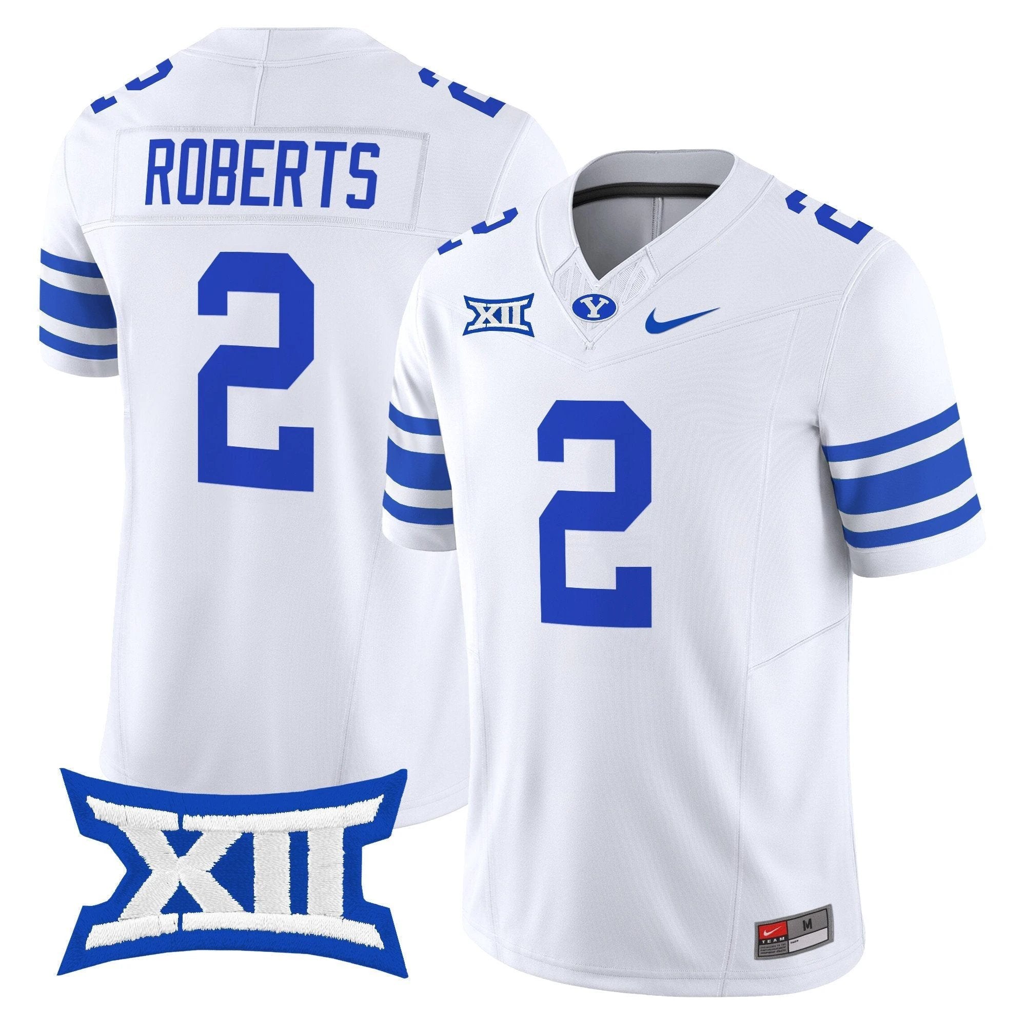 Chase Roberts Jersey #2 BYU Cougars 2025 Vapor Limited Stitched White by NCAA Football Jersey