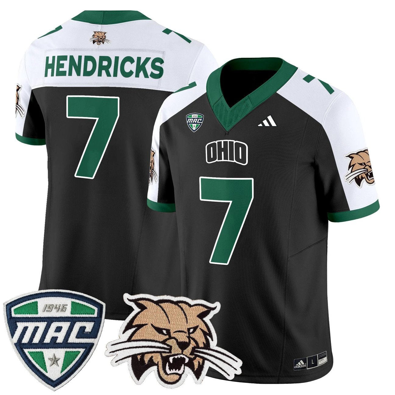 Chase Hendricks Jersey #7 Ohio Bobcats 2025 Vapor Limited Stitched by My Store NCAA Football Jerseys