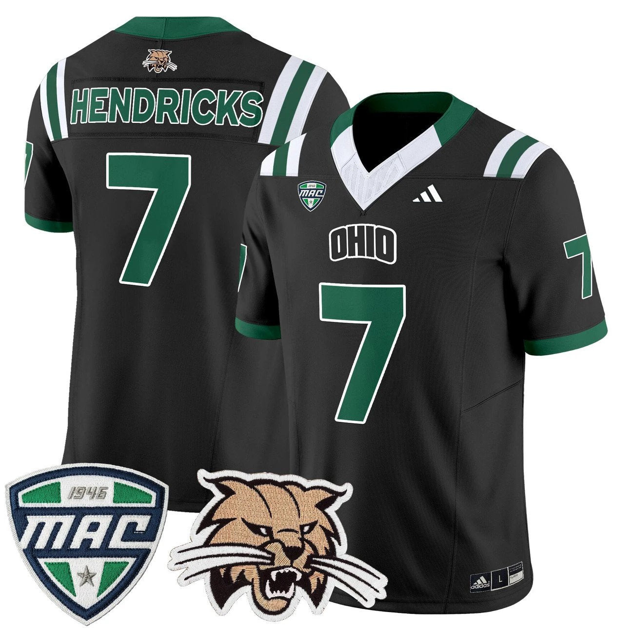Chase Hendricks Jersey #7 Ohio Bobcats 2025 Vapor Limited Stitched by My Store NCAA Football Jerseys