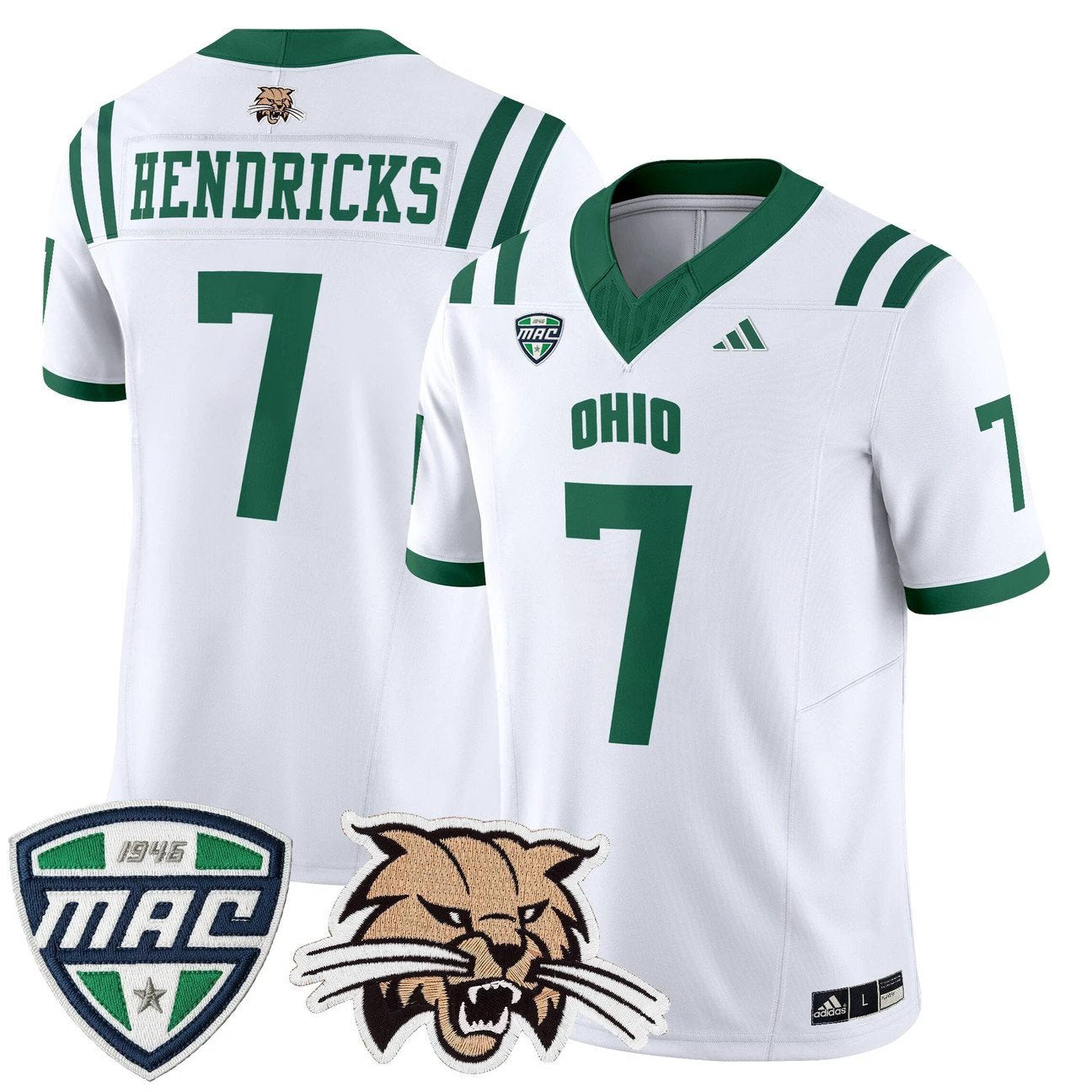 Chase Hendricks Jersey #7 Ohio Bobcats 2025 Vapor Limited Stitched by My Store NCAA Football Jerseys