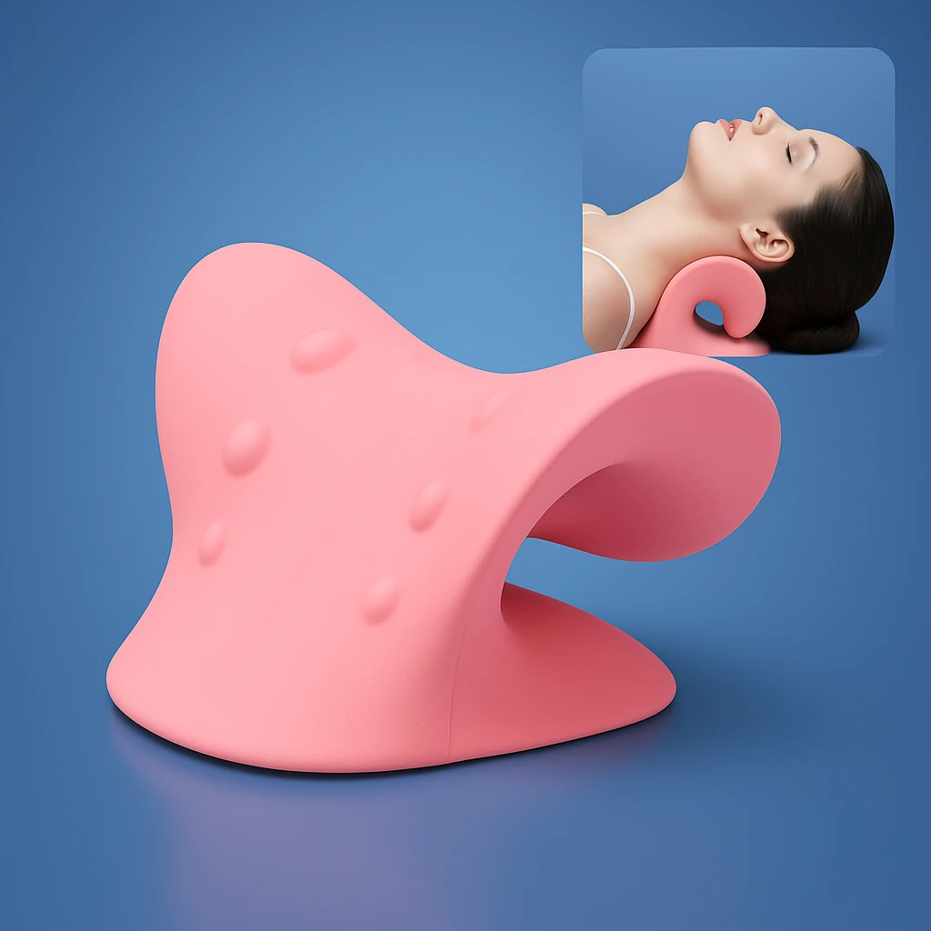 NeckAlign Chiropractic Neck Pillow | Stretcher for Neck - Pain Relief - Improved Posture - Better Sleep Bowlift by Bowlift