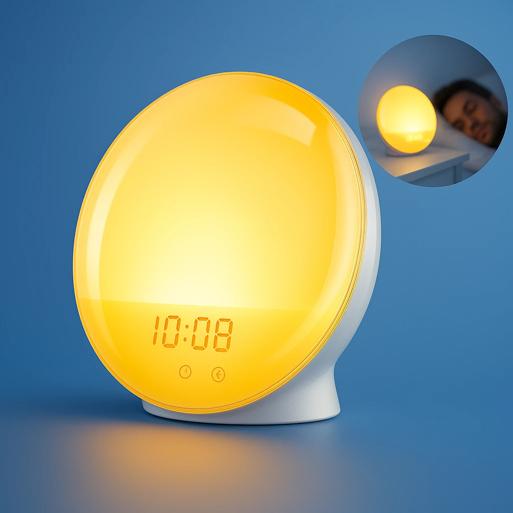 LumiRise | Sunrise Alarm Clock – Natural Wake-Up Light – Ambient Lighting – Ideal for Dark Mornings Bowlift by Bowlift
