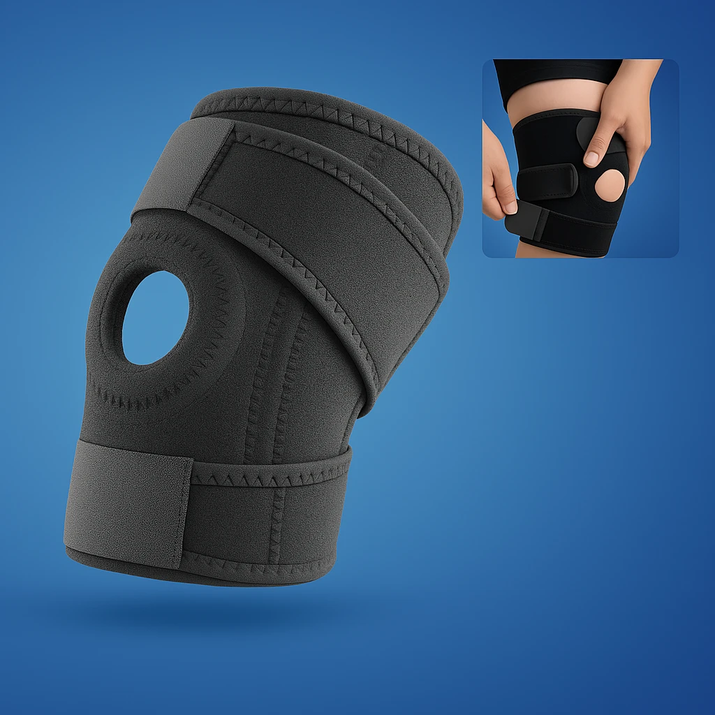 ProFlex Knee Support with Adjustable Compression | for Pain Relief - Injury Recovery - Arthritis and Sports Stability Bowlift by Bowlift