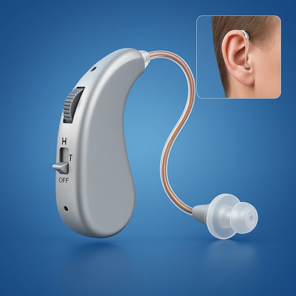 HearingPlus Rechargeable Digital Hearing Aid | for Clear Sound Amplification - Comfortable - Adapted for Daily Use Bowlift by Bowlift