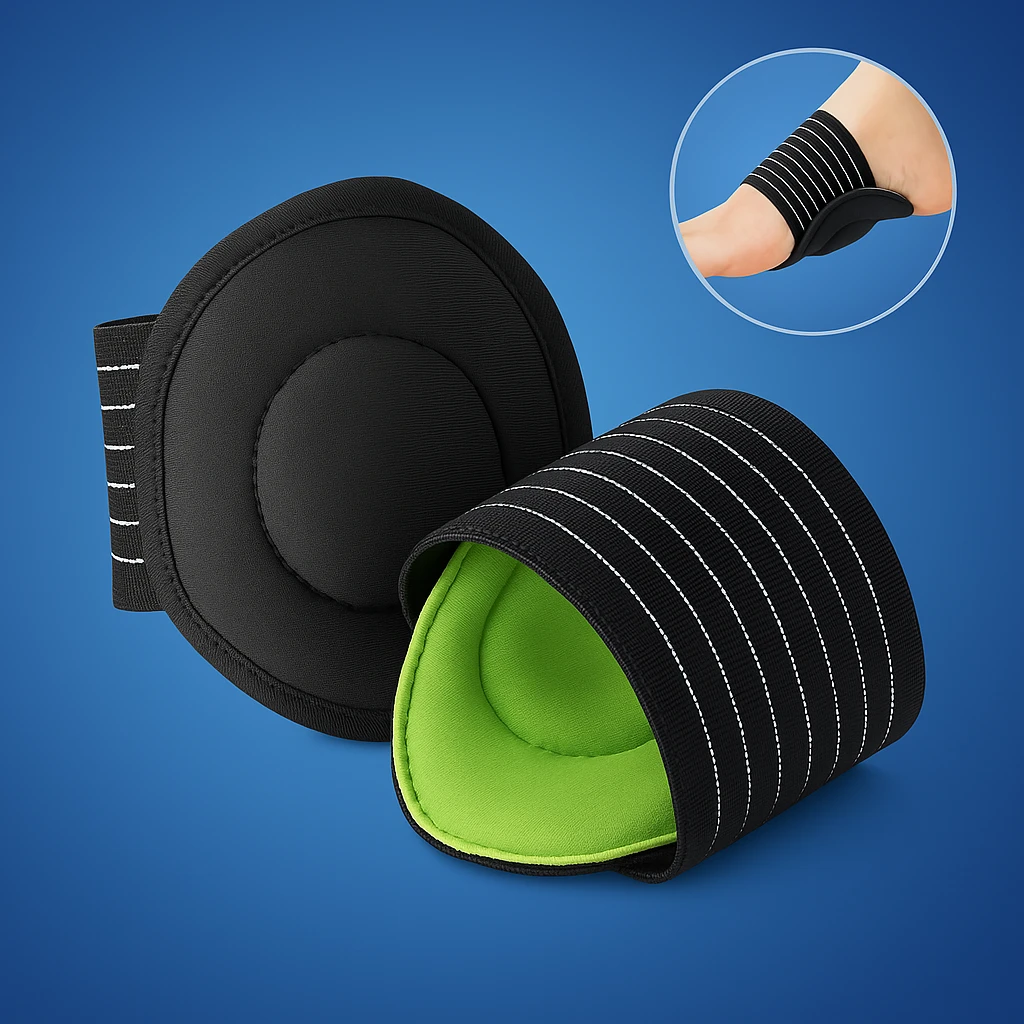 FootEase Arch Support for Plantar Relief | Alleviate Pain and Enhance Comfort for Walking, Running and Standing Bowlift by Bowlift