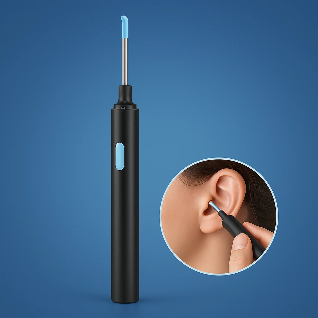 EarScope Pro - Smart Visual Earwax Removal Tool | LED Camera and Soft Tips - Safe and Precise Ear Cleaning Bowlift by Bowlift